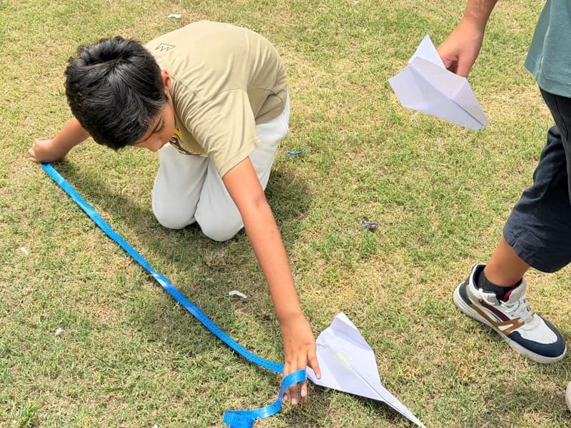 Hands-on activity by learning measurements through paper plane